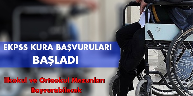 EKPSS kura başvuruları başladı