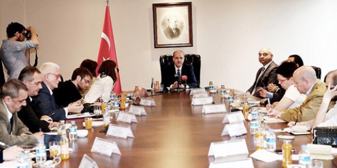 Kurtulmuş yabancı gazetecileri kabul etti