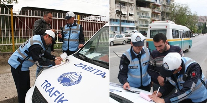 Tanıtım kartı olmayan 200 şoför ve araç sahibine ceza yağdı