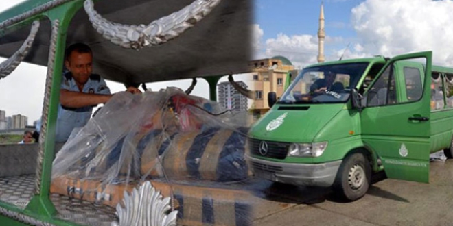Adana'da plakasız cenaze aracı alarmı