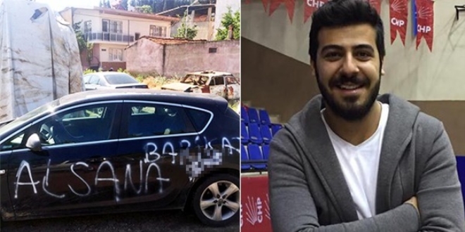 CHP'li Başkan'ın otomobiline boyalı saldırı