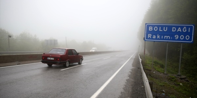 Bolu Dağı'nda yoğun sis