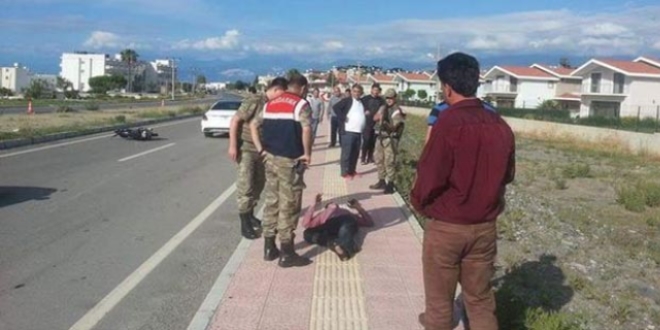 'Dur' ihtarına uymayan motosikletli astsubayın kolunu kırdı
