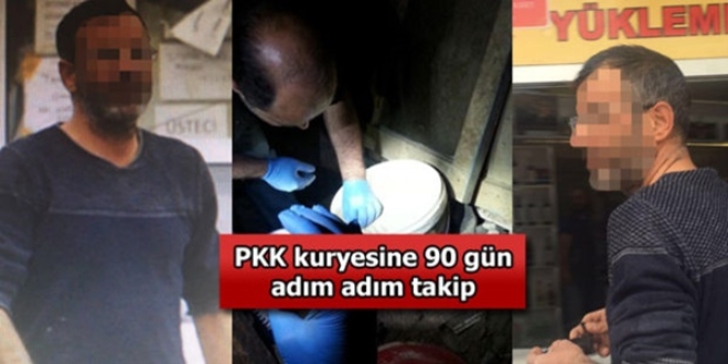 İzmir'de yakalanan PKK kuryesine 90 gün adım adım takip