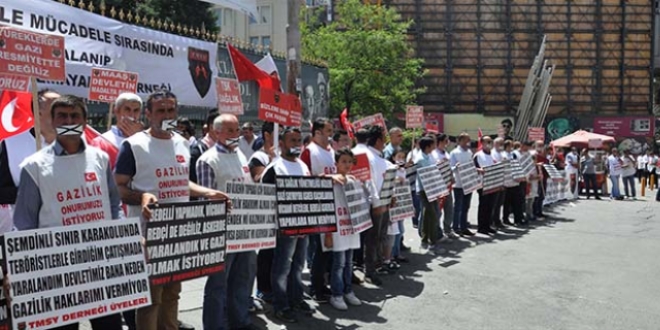 Terörle mücadelede yaralananların 'gazilik unvanı' talebi