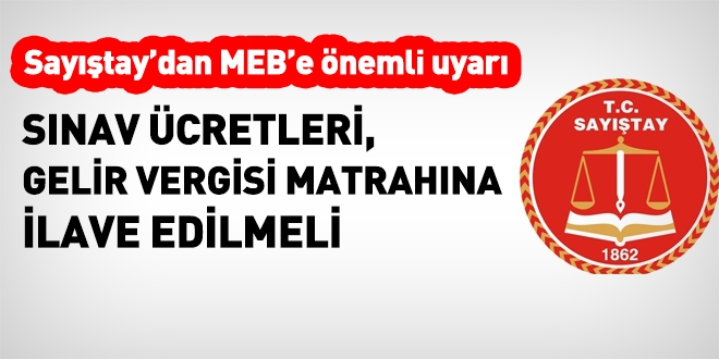 Sınav ücreti de gelir vergisi matrahı ile birleştirilecek