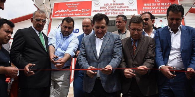En büyük çadır kente tam donanımlı hastane