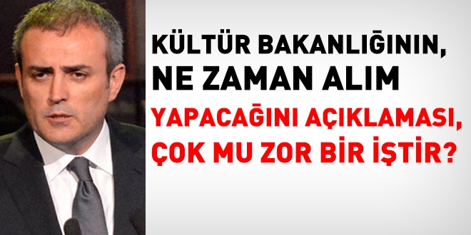 Bakanlık, neden alım takvimini paylaşmamakta ısrar ediyor?