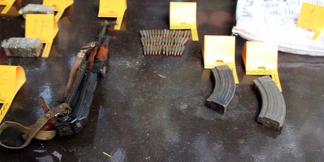 Diyarbakır'da PKK'nın silah ve mühimmatları ele geçirildi