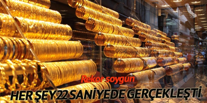 22 saniyelik soygun şoku!