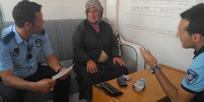 Nevşehir'de 'emekli' kadın dilenci yakalandı