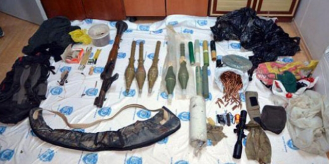Van'da PKK'lılara ait patlayıcı ve roketatar ele geçirildi