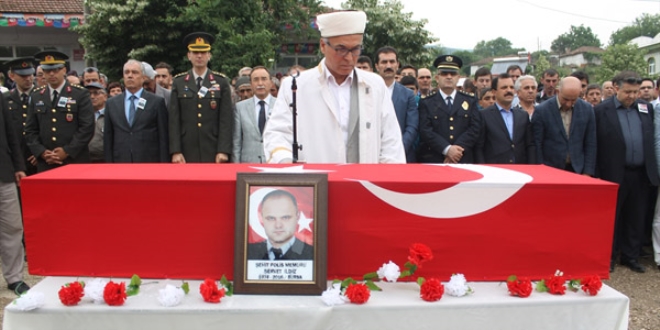 Şehit polis memuru Ildız'ın cenazesi, defnedildi