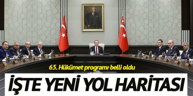 65. Hkmet'in 10 maddede yeni yol haritas