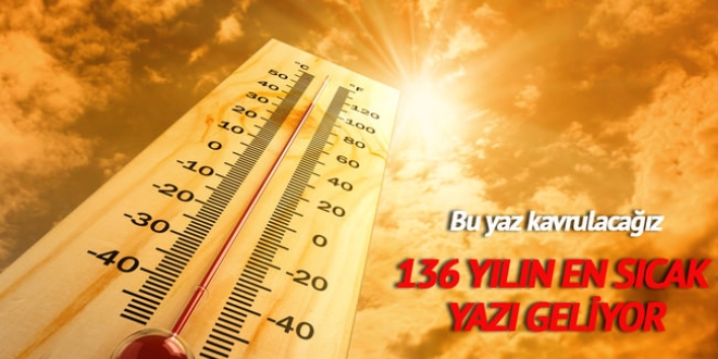 Son 136 yılın en sıcak yazı geliyor
