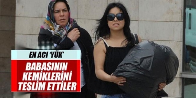 Babasının kemiklerini teslim ettiler