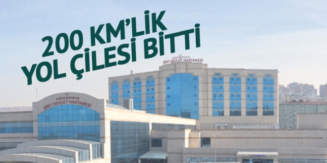 200 km'lik yol çilesi bitti