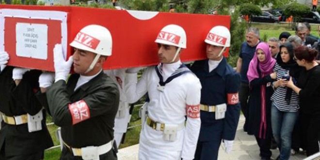 Şehit astsubay Çakır son yolculuğuna uğurlandı