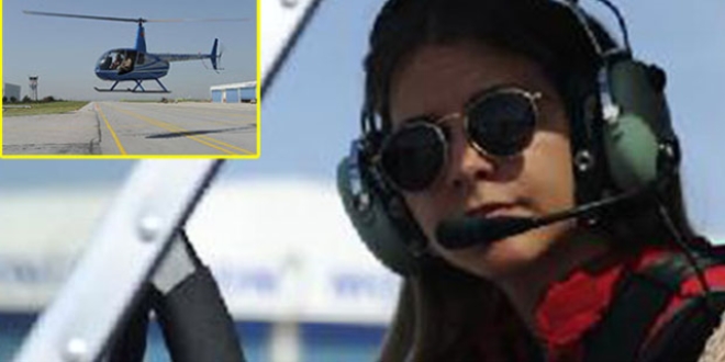 Türkiye'nin ilk sivil kadın helikopter pilotu!