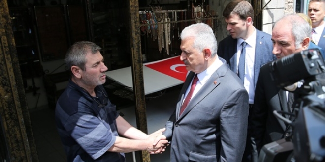 Yıldırım, Vezneciler'de esnafı ziyaret etti