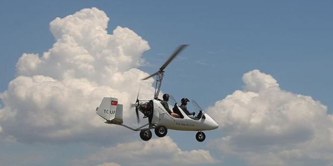 Havacılık tutkunlarının 'gyrocopter' ilgisi