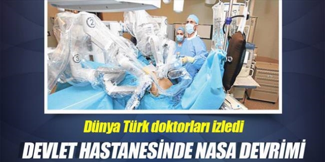 Devlet hastanesinde robot devri