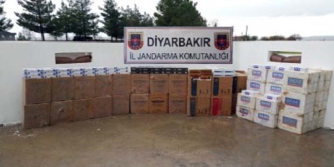 Diyarbakır'da 20 bin paket kaçak sigara ele geçirildi