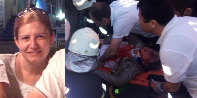 Trafik kazası yapan kadın doktor ağır yaralandı