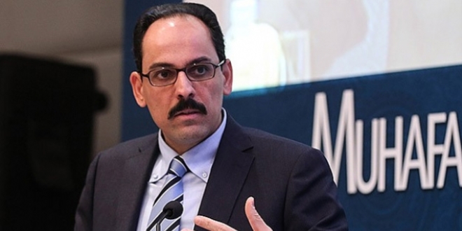Kalın: İsrail görüşmelerini Feridun Sinirlioğlu tamamlayacak