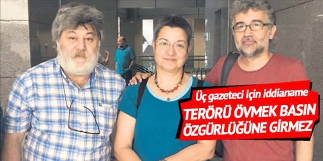 'Terörü övmek basın özgürlüğüne girmez'
