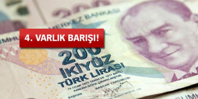 Hükümet varlık barışı sırasında vergi almayacak