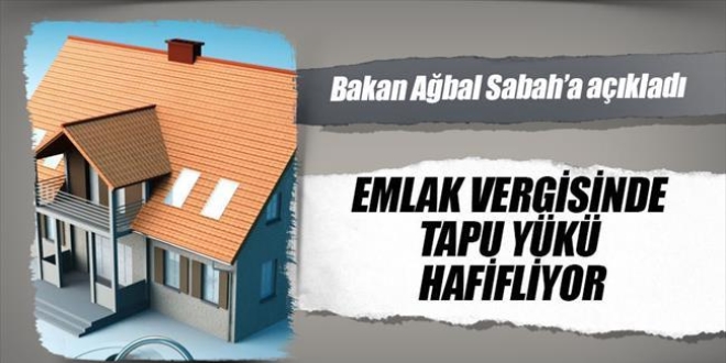 Emlak vergisinde 'tapu' yk hafifliyor