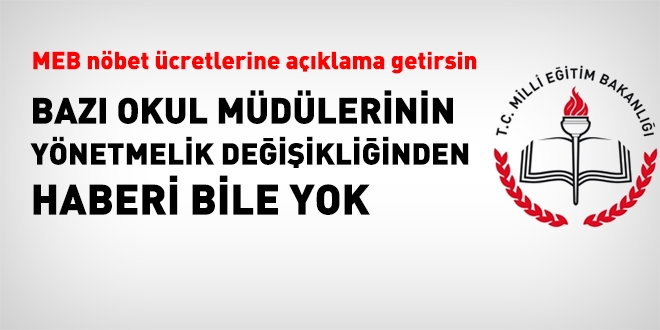 MEB Nöbet Ücretlerine açıklama getirsin