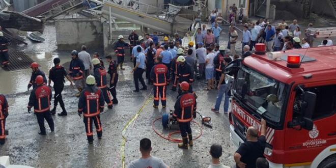 stanbul'da beton santralinde gk: 2 l