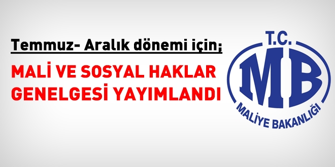 Maliye Bakanlığı, maaş verilerine esas Genelgeyi yayımladı