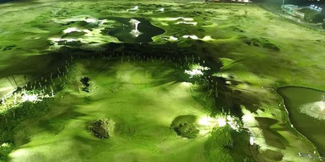 Deniz dolgusuna yapılan golf sahasında sona gelindi