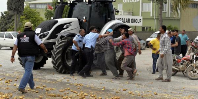 Patates eylemi yapan çiftçilere dava açıldı