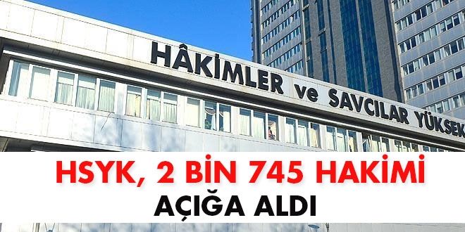 HSYK 2. Dairesi 2 bin 745 hakimi açığa aldı