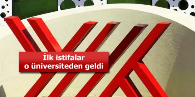 Şuana kadar istifası alınan dekanlıklar