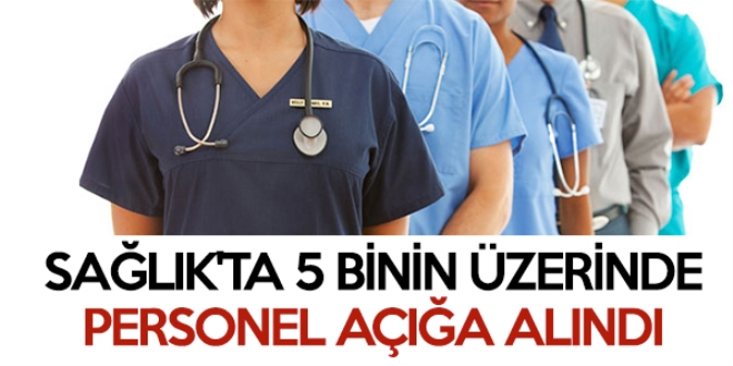 Sağlık'ta 5 binin üzerinde personel açığa alındı