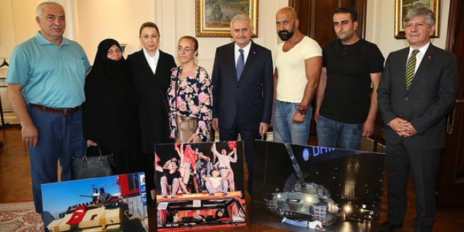 Başbakan Yıldırım, o kahramanları kabul etti