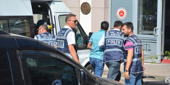 Bartın'da 8 asker adliyeye sevk edildi