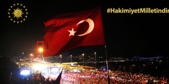 Erdoğan'dan 'Hakimiyet milletindir' paylaşımı