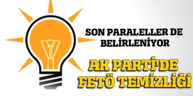 AK Parti'de FET temizlii