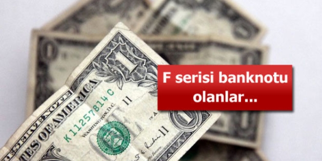 '1 dolar'daki seri numara kimlik numarası yerine geçiyor