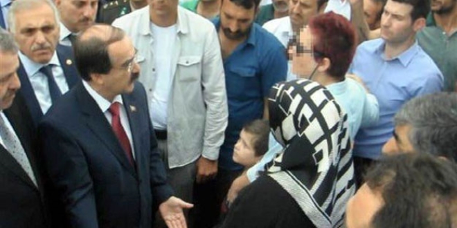 Valiyle, şehit eşiyim diyerek tartışan, dolandırıcı çıktı, tutuklandı