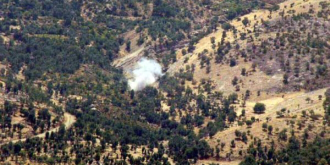 PKK'lı teröristler askeri üs bölgesine saldırdı