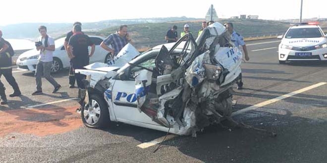 Osmangazi Kprs'nde ilk lml kaza: 1 polis ehit