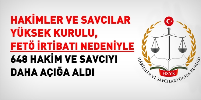 HSYK, 648 hakim ve savcıyı görevden uzaklaştırıldı
