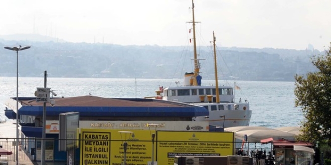 Kabataş İskelesi kapatıldı